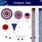 33Pcs 4th of July Party Decoration Set, Patriotic Party Decorations